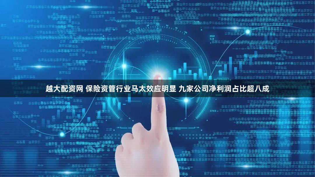 越大配资网 保险资管行业马太效应明显 九家公司净利润占比超八成