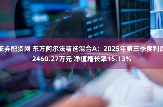 证券配资网 东方阿尔法精选混合A：2025年第三季度利润2460.27万元 净值增长率15.13%