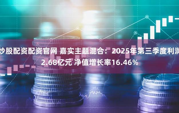 炒股配资配资官网 嘉实主题混合：2025年第三季度利润2.68亿元 净值增长率16.46%