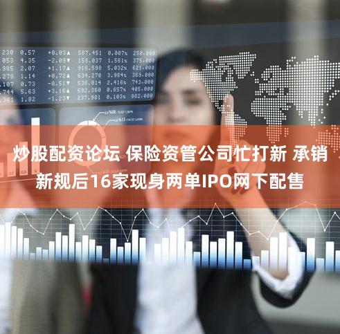 炒股配资论坛 保险资管公司忙打新 承销新规后16家现身两单IPO网下配售