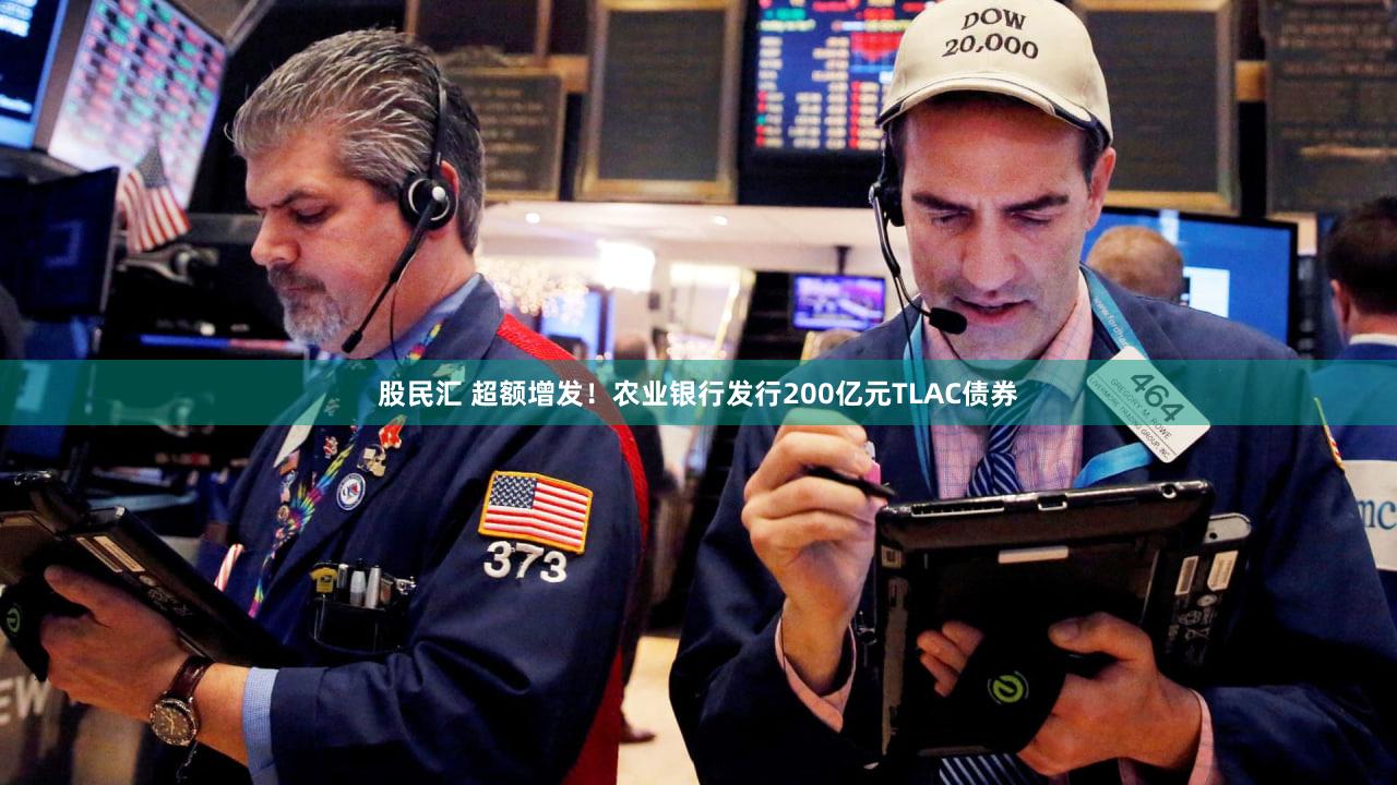 股民汇 超额增发！农业银行发行200亿元TLAC债券