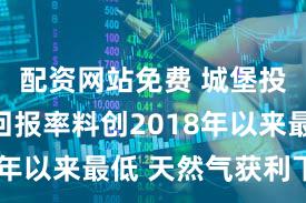 配资网站免费 城堡投资年度回报率料创2018年以来最低 天然气获利下滑
